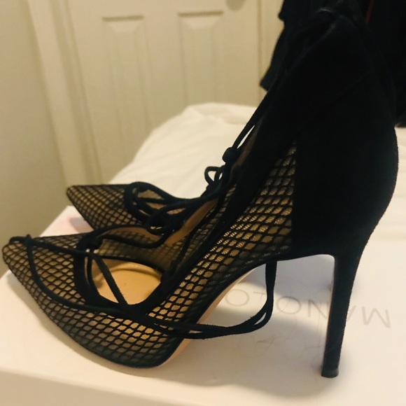 Gianvito Rossi suede mesh pumps last sale day - Picture 6 of 8